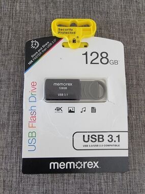 Memorex 128GB USB 3.1 Flash Drive - Black
